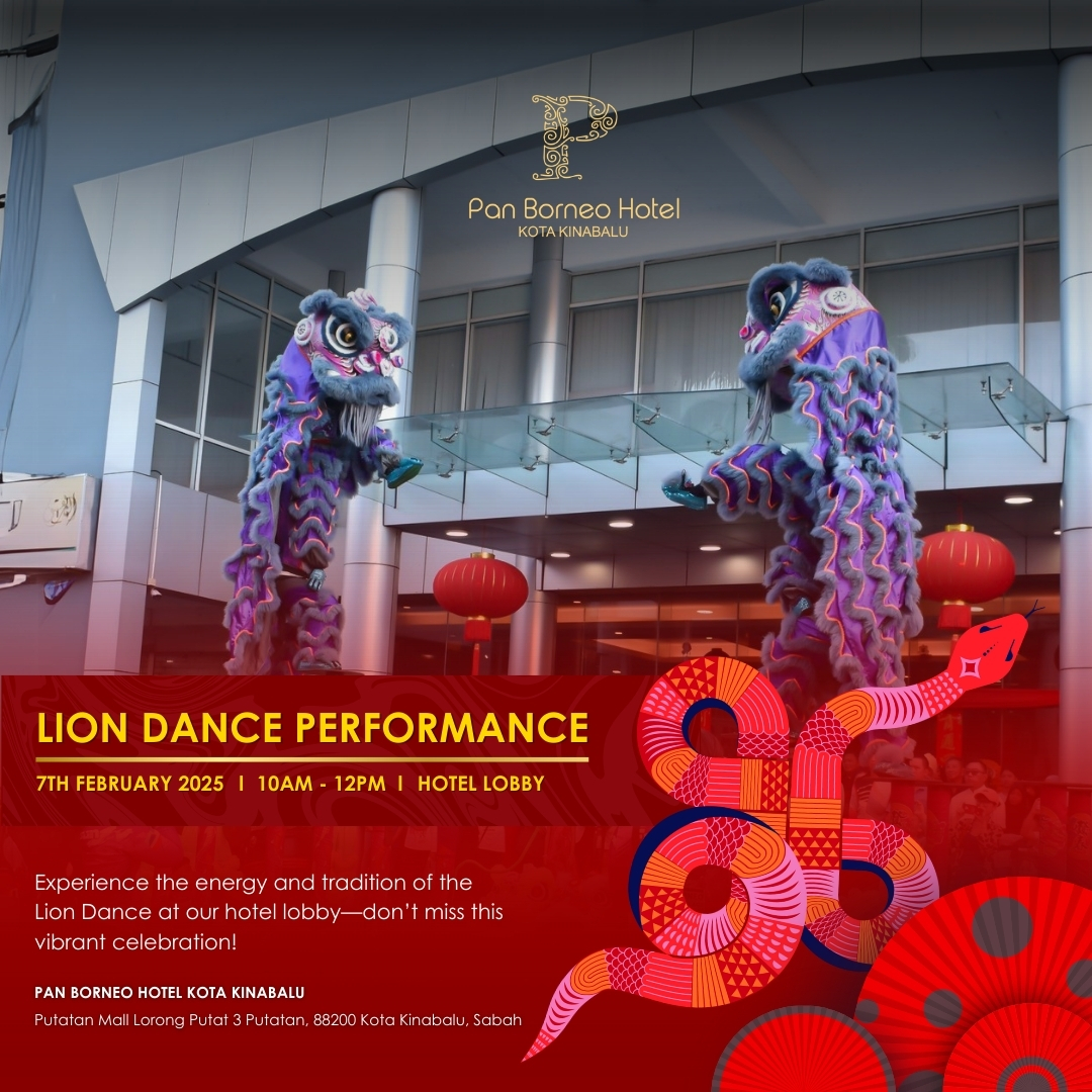 Image of Welcome the Year of the Snake with a Spectacular Lion Dance at Pan Borneo Hotel Kota Kinabalu!